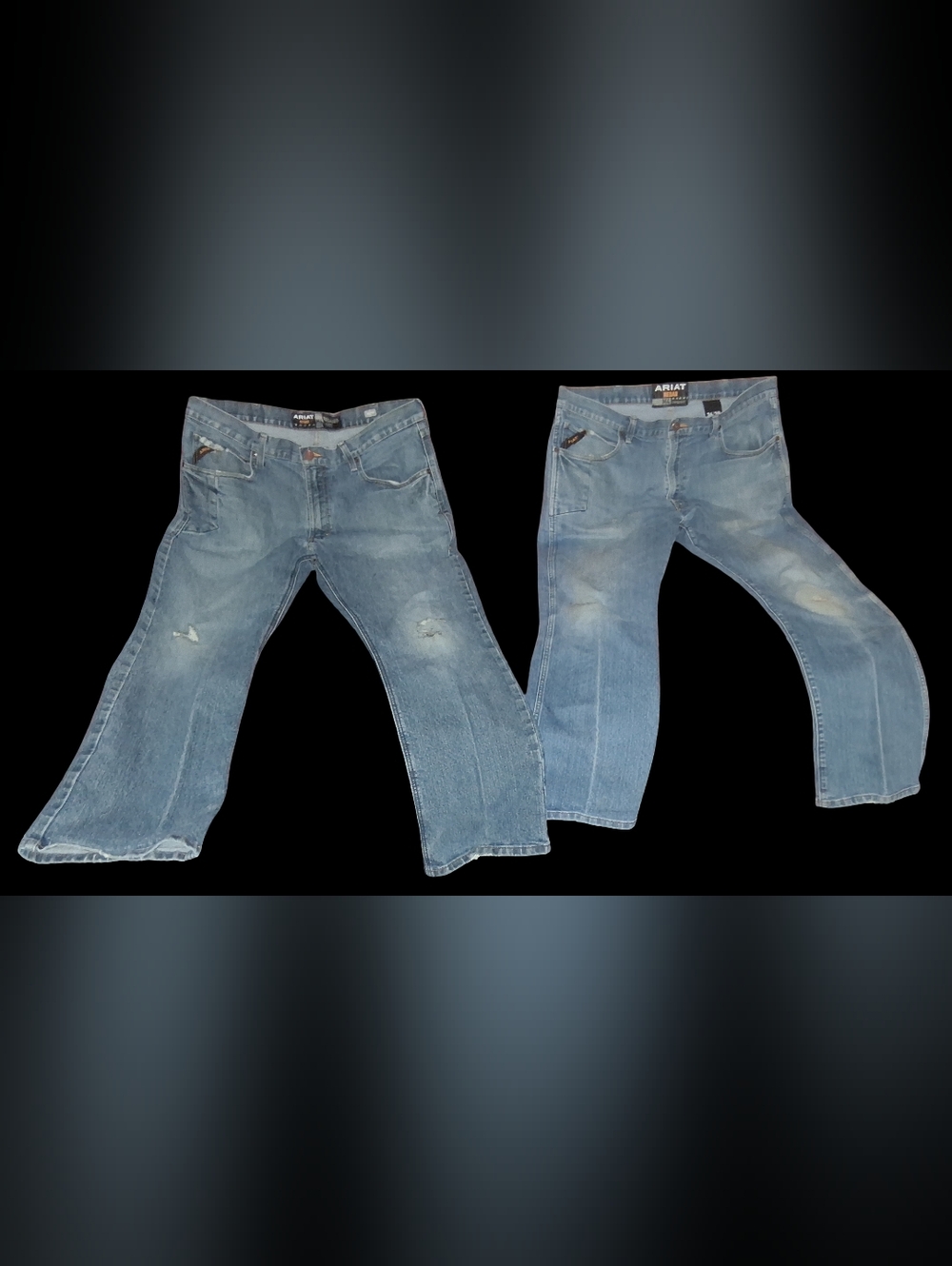 Clothes: Men's Ariat Rebar M4 Relaxed Boot Carpenter Jeans 2pck (36×30)